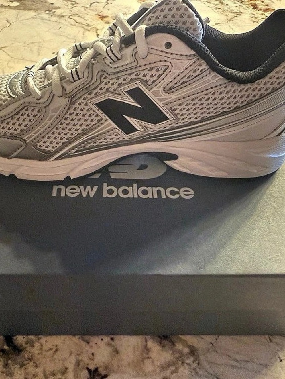 New Balance 740 Silver Metallic Black (Grade School) White, Gray & Black Sneaker